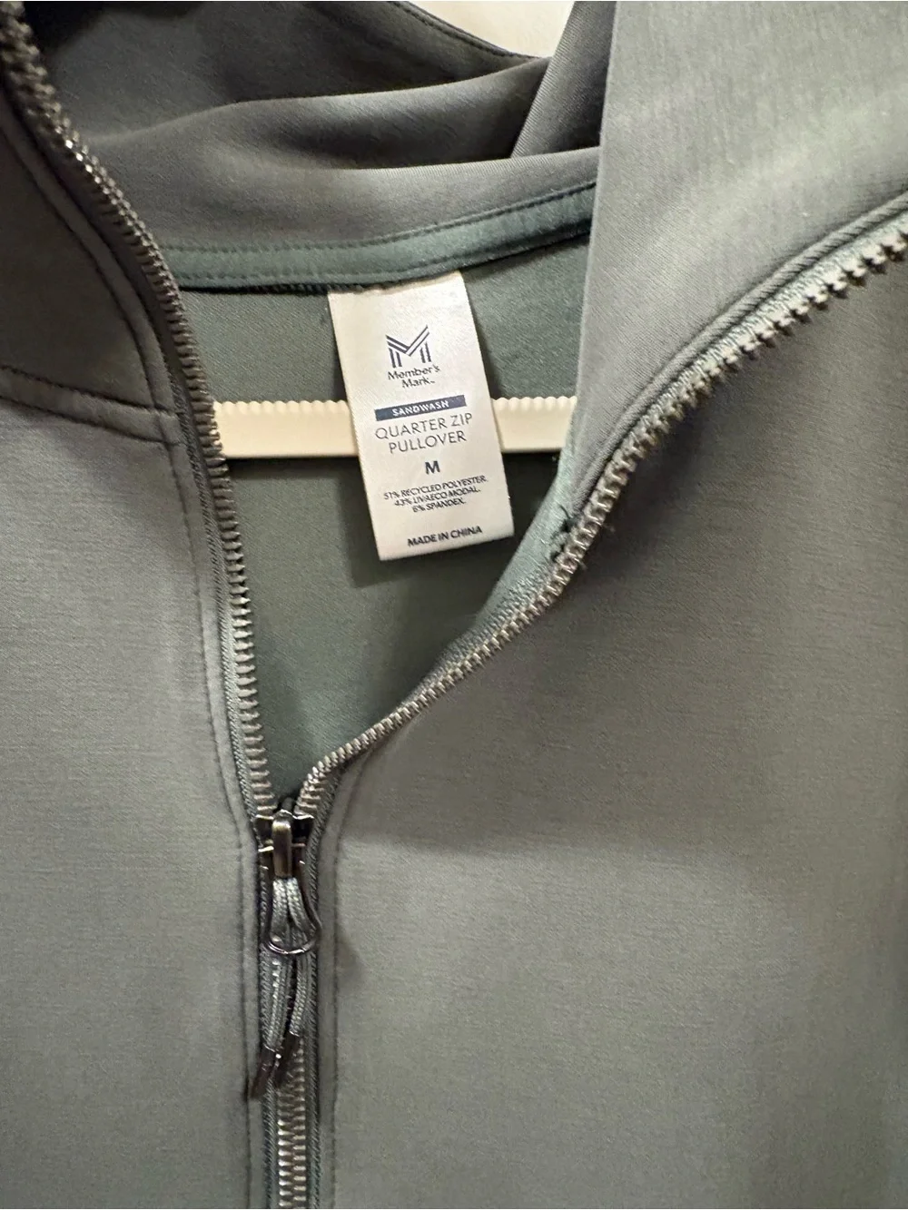 Makers Mark Sandwash Sage Green SET - Zip-Neck Pullover and Pants WOMENS